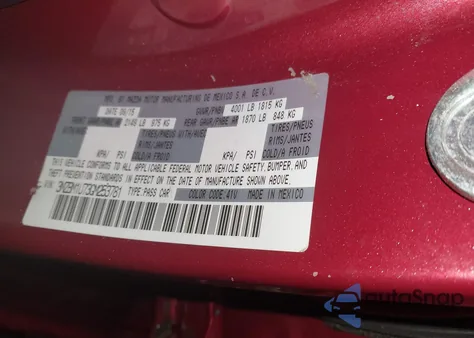 2016 Mazda Mazda3 I Sport z USA, uszkodzony, nr VIN 3MZBM1U73GM253781